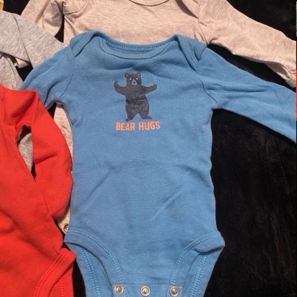 Assorted Colorful Baby Bodysuits Set - Picture 2 of 6